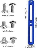 Iusot reguliuojamas buteliuko laikiklio adapteris dviračiui, universalus montavimo pagrindas B-wheel, 2 lizdai, 6 varžtai ir 1 atsuktuvas, skirtas Mtb ir plento dviračiams (mėlynas)