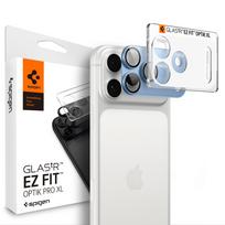 Spigen Optik Pro XL GLAS.TR EZ FIT grūdinto stiklo kameros apsauga, skirta iPhone 18 Pro Max – šviesiai mėlyna