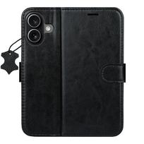Išmanusis „Luxe“ odinis dėklas, skirtas iPhone 17 6,3" juodas