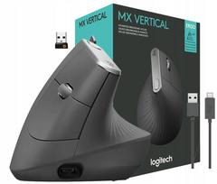 Belaidė vertikali pelė Logitech MX Vertical, ergonomiška