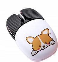 Belaidė tylioji pelė su Corgi šuniuko dizainu, 3 variantai