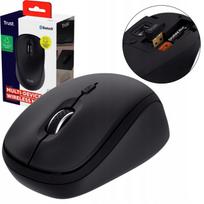 Belaidė pelė Trust Yvi, Bluetooth ir USB, tyliai veikianti, skirta nešiojamam kompiuteriui ir PC