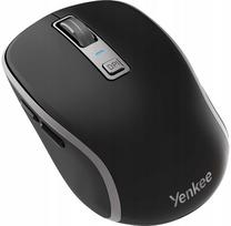 Belaidė pelė Yenkee YMS2085BK, BT+USB, tyli, juoda, su baterija