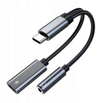2 in 1 Type-C į 3,5 mm AUX garso adapteris