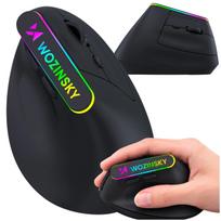 Belaidė vertikali ergonomiška žaidimų pelė su RGB, 3600 DPI, optinė