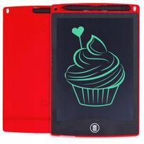 Piešimo planšetė vaikams ZNIKOPIS, raudona, su rašikliu