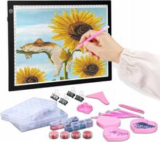 LED piešimo lenta A4, USB, Diamond Painting