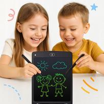 Piešimo planšetė vaikams, LCD, 10", juoda