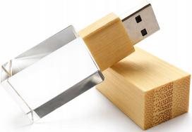 USB atmintinė 32GB, LED, ekologiška, USB 3.0