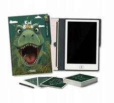 Piešimo planšetė vaikams KidLupe su mokomosiomis kortelėmis KidBook – Dino