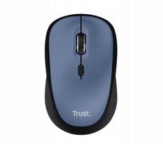 Belaidė pilka-mėlyna pelė Trust YVI+ Silent, 1600 DPI, USB, kompiuteriui
