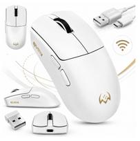 Belaidė žaidimų pelė SVEN RX-G970W, 30000 DPI, Omron, 2.4 GHz, balta
