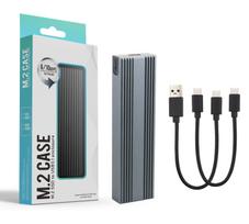 SSD dėklas M.2 NVMe PCIe su USB 3.1 adapteriu