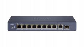 PoE komutatorius Hikvision DS-3E0510HP-E, 8 portų, SFP