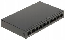 Tinklo jungiklis UNIVIEW, 8 PoE prievadai, 88W, IP kameroms, 802.3af/at, PoE Extend
