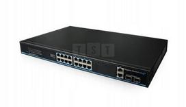 Tinklo komutatorius VONT-SP2116L, 16 PoE prievadų, 2 SFP