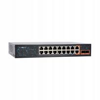 Tinklo komutatorius Vidiline VIDI-F1622GBL, 16x PoE 100Mb/s, 2x RJ45 Uplink, 2x SFP 1000Mb/s