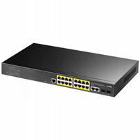 Tinklo jungiklis GS2018PS2, 16x PoE+, 200W, 2x SFP, valdomas, gigabitinis, L2