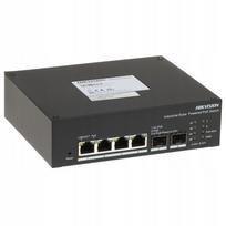Pramoninis valdomas PoE komutatorius DS-3T1506HP-EI-UPS, 4 jungtys, be maitinimo bloko