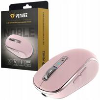 Belaidė pelė Yenkee YMS2085PK, BT ir USB, įkraunama, rožinė