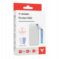 Išorinis SSD diskas Verbatim Pocket SSD Summer Edition, 2TB, baltas