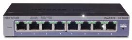 Tinklo jungiklis Netgear GS108E, 8 prievadų, Gigabit, su QoS ir VLAN