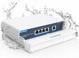 Tinklo jungiklis YuanLey, 5 Gigabit PoE prievadai, 78W, VLAN, IP65