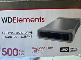 Išorinis kietasis diskas WD Elements 500GB