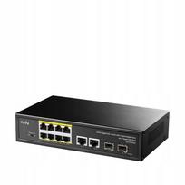 Tinklo jungiklis CUDY GS1010PS2, 8 PoE GbE prievadai, 2 papildomi prievadai