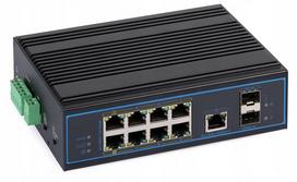 Tinklo jungiklis ULTIPOWER 192SFP, 8x PoE, 2x SFP, 802.3af/at