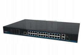 Komutatorius VONT-SP1124L, 24 PoE Fast Ethernet prievadai