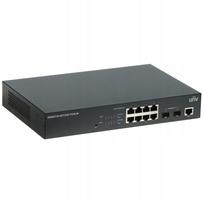 Tinklo jungiklis UNIVIEW NSW5130-8GT2GP-POE-IN, 8 PoE prievadai, 2 SFP