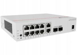 Komutatorius S5751-L8P2PN2J-RUA, 8x1GE RJ45 (6x PoE+), 2x2.5GE (PoE+), 2x2.5G SFP, L2, PSU