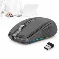 Belaidė tyli pelė, įkraunama USB, tinkama namams ir biurui