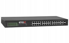 Gigabit PoE komutatorius Pxm-S28-P24G-U2G2F-Tp300, 24 x RJ45, 2 x RJ45, 2 x SFP