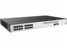 Tinklo jungiklis S5731-L16P2SR-RUA, 16x1GE RJ45 (PoE+ 125W), 2x1G SFP, pasyvus aušinimas, AC