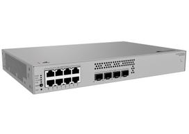Nekeliamas tinklo jungiklis Huawei S220S-8P4J, 8x1GE RJ45 PoE+ 128W, 4x2.5GE SFP, AC maitinimas