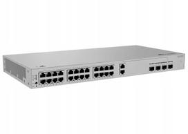 Nekomutuojamas tinklo komutatorius S220S-26PN4JX, 24x1GE RJ45, 22xPoE+, 400W, 2x2.5GE SFP, AC maitinimas