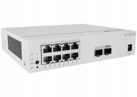 Komutatorius S5751-L8P2X-RUA, 8x1GE RJ45, 2x10G SFP, L2, maitinimas komplekte, pasyvus aušinimas
