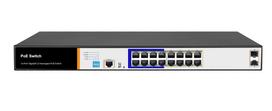 Valdomas PoE jungiklis SPEM016B-2F, 16 portų + 2 SFP