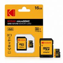 Atminties kortelė Kodak microSD 16GB Class 10 U1 V10 su SD adapteriu, fotoaparatams