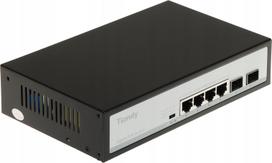Tinklo komutatorius POE TIANDY TC-P3S06, 4 portai + 2 SFP, 60W