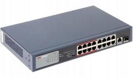 18 jungčių PoE komutatorius Hikvision DS-3E0318P-E/M+SFP