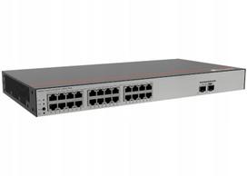 Tinklo jungiklis Huawei S5751-L24P2J-RUA, 24x1GE RJ45 (PoE+ 400W), 2x2.5G SFP, integruotas maitinimo šaltinis, L2