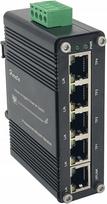 Mini jungiklis E-link LNK-IMC005G, 5x Gigabit RJ45, tvirtinimas prie DIN bėgelio arba sienos
