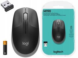 Belaidė pelė Logitech M190, juoda-pilka, 910-005906