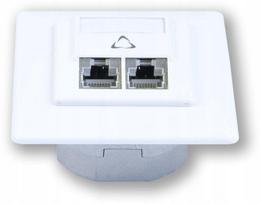 Tinklo lizdas WO-632 smart C5E/S, 2 x RJ45 CAT5E STP
