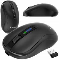Belaidė tyliai veikianti pelė, Bluetooth ir USB, galima prijungti prie 3 įrenginių