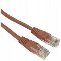 Tinklo kabelis RJ45 UTP CAT.6, rudas, 3 m