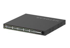 Valdomas tinklo jungiklis NETGEAR GSM4248PX, PoE, L2/L3/L4, Gigabit, juodas